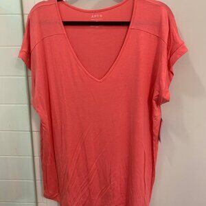 Apt. 9 Modern Essentials Orange V-Neck T-Shirt